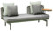 LC Garden »Loungano« Lounge Sofa Rope Multifunktionssofa inkl. Tisch verstellbar Polstergarnitur (Grün)