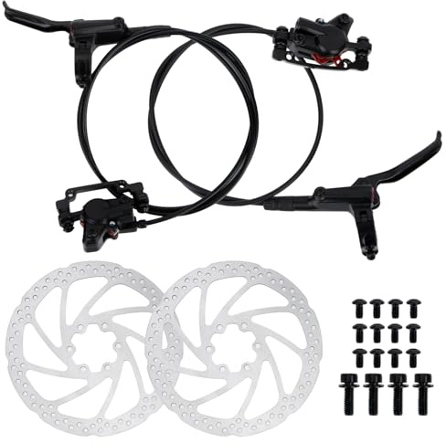 PSLER MTB Kit de Freno Hidráulico de Disco, con Rotores de 160 mm