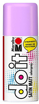 Marabu 21070006007 - Do it Satin Matt lavendel, Colorspray auf Acrylbasis, styroporfest, schnell trocknend, sehr gute Deckkraft, wetterfest, für große und kleine Bastelarbeiten, 150 ml Sprühdose