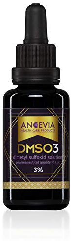 ANCEVIA DMSO 3 - mit Pipette 30ml - Dimethylsulfoxid-Lösung DMSO Lösung 3% - 99,9% Reinheit Ph. Eur. - Pharmazeutische Qualität - Verdünnte Formel - Präzise Dosierung - In MIRON Violetglas