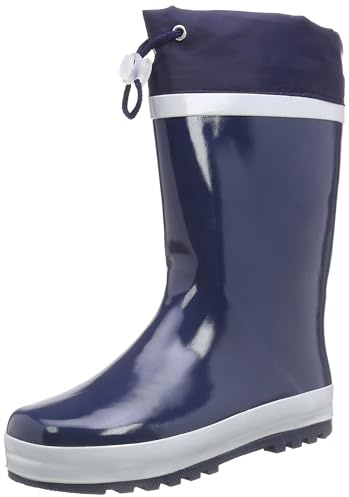Playshoes Unisex Kinder Gummistiefel Gefüttert Regenstiefel, Marine, 25 EU