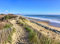 VLIES Fototapete-300x223 cm-STRAND-(PF590)-Nordsee Ostsee Ozean Sand Meer See Dünen Sonne Himmel Wandbild Wandtattoo Poster Dekoration