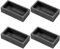 Jcevium 4 StüCk 1 KG Graphit Barren Form Guss Barren Tiegel Form Silber Gold Barren Form Schmelzen GießEn Raffinieren, Schwarz