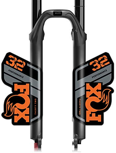 BINGYUAN Stickers à Fourche à vélos F-O-X 32 Autocollant de Fourche Avant Vélo Vélo Vélo Avant Vélo Avant Sticker F-X Fork Front Autocollant (Color : Orange Gray)