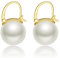 Huge Tomato Perlenohrringe, Ohrhänger mit Perlen, 14mm große Perlenohrringe mit S925 Silber Post, Weihnachtsgeschenke Geburtstagsgeschenk für Frauen,14K Gold überzogener Verschluss