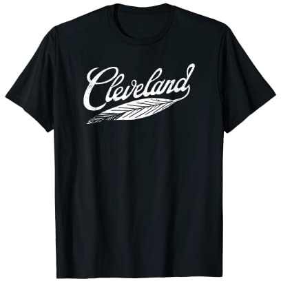 Cleveland Indianer-Feder-Baseball-Sportler T-Shirt
