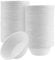 PINGEUI Lot de 200 bols ronds extra résistants en canne à sucre respectueux de l'environnement pour fêtes, barbecues, pique-niques, aliments chauds et froids, 350 ml, blanc