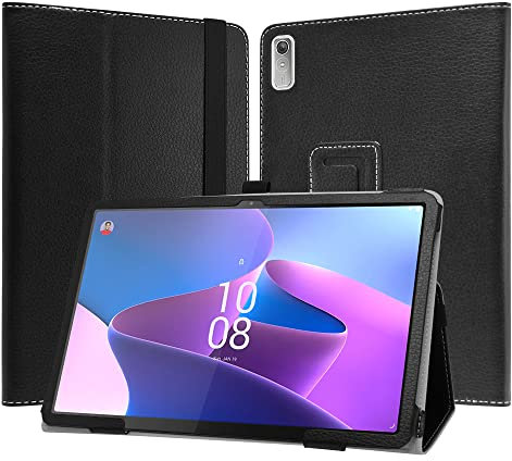 JRTAL Funda para Lenovo Tab P11 Pro 2nd Gen, Slim Fit Carcasa de Cuero Sintético con Función de Soporte Folio Case para Lenovo Tab P11 Pro (2nd Gen) TB132FU 11.2 Tableta - Negro