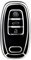 OFFCURVE Autoschlüssel Hülle Schlüsselhülle, Schlüsselcover Schlüsselgehäuse Schutzhülle 3 Tasten Passt für Audi A3 A4 A5 A6 A7 A8 Q5 Q7 Q8 S4 S5 S6 S7 R8 RS4 RS5 RS6 RS7 TT TTS TTRS E-Tron Quattro