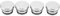 4 Pcs Cigarette Lighter Socket Cap, Aluminium Alloy Power Outlet Dust Cover, Cigarette Lighter Plug Dust Cap for Vehicles with 12V Accessory Plug (Silver)