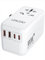 LENCENT GaN3 100W Adattatore Universale da Viaggio, Caricatore Internazionale con 2 USB QC4.0 e 2 USB-C PD3.0 PPS Ricarica Veloce, Caricabatteria Mondiale per Telefono, Adattatore Spina USA/UK/EU/AU