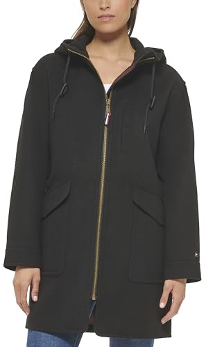 Tommy Hilfiger Damen Wollmantel mit Reißverschluss