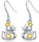 ONEFINITY Ente Ohrringe 925 Sterling Silber Ente Ohrringe Niedliche Ente Schmuck Geschenk Für Damen Mädchen