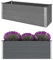 NITCA Hochbeete Für Garten Grau Hochbeet WPC 150 x 50 x 54 cm Kräuterhochbeet Hochbeet Metall Blumenkästen Balkon Gartenbeet Gemüsebeet Pflanzkübel Groß Außen Pflanzgefäß