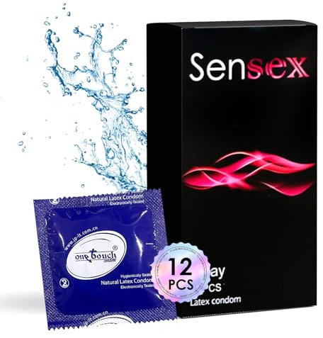 Kondome, Perfekter Sitz Kondome, Natural Feeling, angenehmer Geruch Kondome für Männer, 12er Pack, Delay
