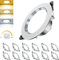 ACELIFE LED Einbaustrahler 230V Dimmbar, 10W LED Spot Einbauleuchten Deckenspots,Warmweiß 3000K Neutralweiß 4500K Kaltweiß 6000K Ultra Flach LED Spots für Badezimmer Wohnzimmer, 12er Set