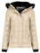 Geographical Norway Badeli Lady Veste Coupe Vent Femme Outdoor - Blouson Deperlant Manches Longues Femmes - Manteau Pluie Randonnee Saison Printemps Ete Automne Hiver (Beige 2XL)