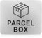 Parcel Box Sign Silver Parcel Delivery Self Adhesive Acrylic Information Sign for a Safe Place to Make Deliveries Drop Packages or Post Never Loose Items (11cm x 9cm)
