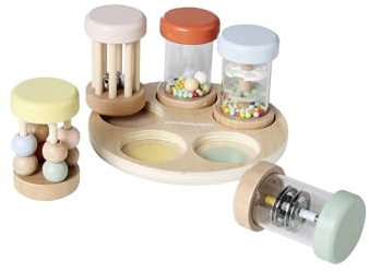 VERTBAUDET Baby-Spielzeug, Rassel, Musik, FSC-Holz, TU