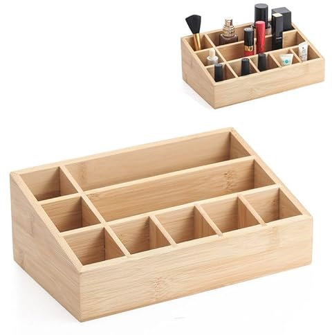 ROCKING GIFTS Organizzatore cosmetico in Legno di bambù 23x15 cm