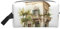 VPPUR Antique Building with Roman Olive Branch and Greek Print Large Capacity Zippered Storage Bag Travel Cosmetic Organizer for Toiletries Makeup, White, One Size