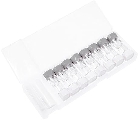 Beatifufu 8pc Box Cases Lens Contacts Container for Travel Eye Care and Daily Use