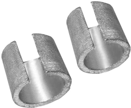 ChainYao 1 Pair Car Battery Terminal Converter Sleeves, Positive & Negative Post Adaptor Shims, Rust-Resistant Metal Replacement Parts for Automotive Side Post Batteries