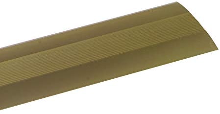 Amig - Übergangsprofil Selbstklebend | Maße: 985 mm x 4 mm x 0,5 mm | Farbe: Gold | Klebstoff | Übergangsstreifen | Fugenprofil für Böden, Parkett und Terrassen | Für Holzböden