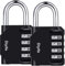 Candado De Combinación, [2 Piezas] Diyife Candado Numerico, Candado Taquilla, Impermeable 4 Dígitos Candado Numerico, Candado Seguridad para Escuela, Adecuada para Gimnasio,Interior y Exterior Usado