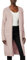 Vero Moda Femme Vmdoffy Long Open Cardigan Noos Gilet, Rose (Woodrose Detail: Mélange), M EU
