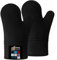 Set di 2 guanti da forno in silicone antiscivolo, guanti da forno flessibili, guanti da cucina professionali resistenti al calore, per proteggere le mani da superfici calde, fogli di biscotti, colore