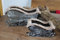 Holzwurm 2 Schlitten groß und klein aus MDF-Holz und Plüsch, Dekoschlitten, Weihnachtsdeko