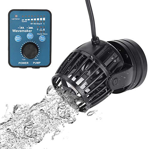 Decdeal Aquarium Strömungspumpe Wave Maker Magnetfuß Umwälzpumpe Wellenpumpe mit Kontroller 5W/10W/23W/40W Optional