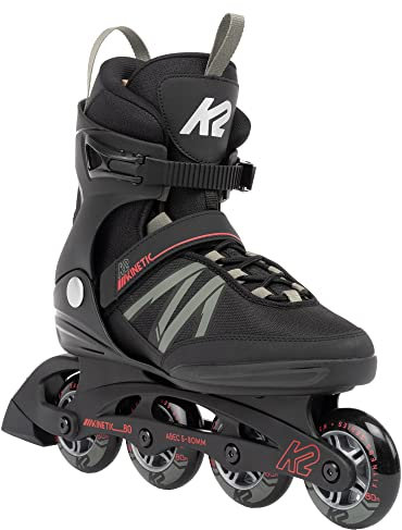 K2 Skate Herren Kinetic 80 Inlineskates, Schwarz-Grau, 8