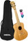 CASCHA Bamboo Natural Concert Ukulele Erwachsene & Kinder - inkl.3 Plektren & gepolsterte Tasche - Bambus-Ukulele für Anfänger oder Fortgeschrittene -, HH 2313, Bambus natur