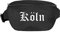 Köln Bauchtasche - Altdeutsch Bedruckt - Gürteltasche Hipbag Schwarz