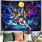 kampdream Schwarzlicht-Astronauten-Wandteppich, UV-reaktives Galaxie-Universum, Planet, leuchtet im Dunkeln, Wandteppiche für Männer, Jungen und Jugendliche, cooles Poster, 172 x 228 cm