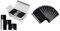 Elba Heftstreifen aus Kunststoff, 150x35mm, schwarz, 100 Stück & Oxford Schnellhefter A4, aus Kunststoff, schwarz, 10er Pack