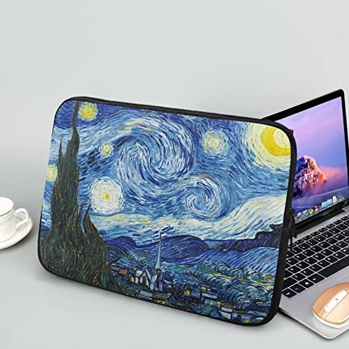 Showudesigns Van Gogh Housse pour ordinateur portable 15 confortable pour voyage, travail, école, voyage, affaires, activités de plein air