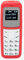 Mini Téléphone Portable Petit Téléphone Portable Oreillette Bluetooth Dialer avec Prise en Charge du Crochet d'oreille SIM 0.66inch, Prise en Charge de la Carte SIM et du (Rouge)