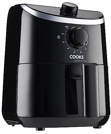 Cooks Professional Energy Saving 2.0L Air Fryer with 30-Minute Timer - Black, 900W Power for Quick and Healthy Cooking