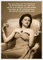 Postkarte mit Coco Chanel Zitat - Humorvolle Karte für Frauen im Vintage-Stil. Elegante Dame, Weisheit über Alter & Schönheit, ideal als Geburtstagsgeschenk oder für besondere Anlässe. Retro Charme.