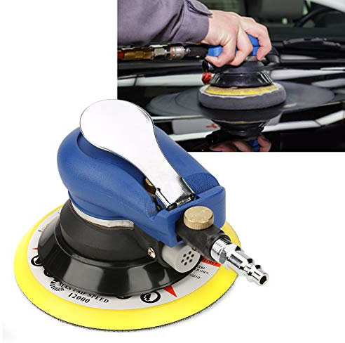Professionale Levigatrici Orbitale Pneumatica, Levigatrice Pneumatica a Doppia Azione, Velocità 10000rpm 5/6, Lucidatrice Rotorbitale per Auto Metallo Legno Mobili