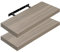 WOLTU 2X Wandregal Wandboard Bücherregal Regale für Deko Wandablagen aus MDF Holz, 2er Set Hängeregal Graue Holzoptik, 60x22.9x3.8cm