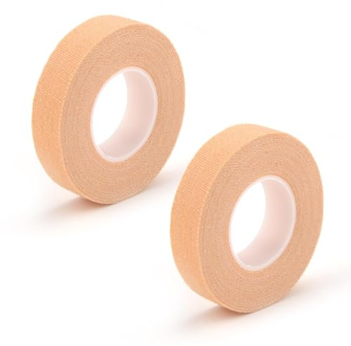 2Pcs Self‑Adhesive Wrap Tape Cohesive Bandage Wrap Skin Color Adhesive Surgical Tape Securing a Variety of Catheters for Wound Dressing Care Plaster Music Athletes Physios(Skin, 1.25cm*5m)