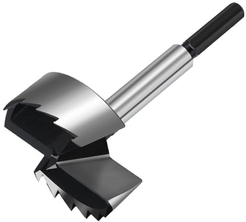 HSAWBIT 100mm Forstner Drill Bit for Woodworking, Forstner Bit Wood Drill Bits for Holes, Hinge Cutter (Ø100mm, length 150mm, HEX Shank)