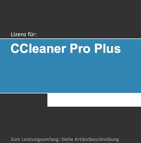 Lizenz für CCleaner Pro, Plus o. Premium | 2026 | 1-5 Gerät(e) | 1 o. 3 Jahr(e) | Vollversion | Win/Android/macOS | Lizenz per Post o. E-Mail (i.d.R. in 24 Std.) von softwareGO (Post, 3G/3J)
