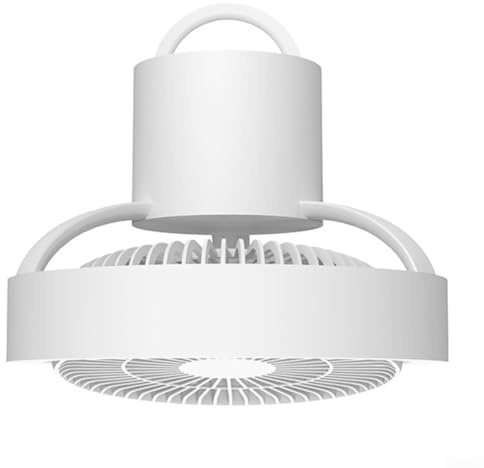 FUBESK Batteriebetriebener Deckenventilator mit Oszillation für den Außenbereich für Zelte, Terrassen und Hinterhöfe