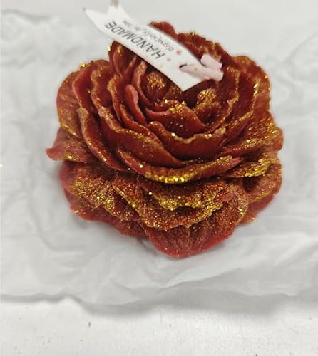 dellyy Candele Bassa Temperatura, Candele Profumate da 80 g, Candele per Massaggi, Candele Romantiche, Candele Profumate al Profumo di Rosa, Adatte per Incontri di Coppia (Rosso)
