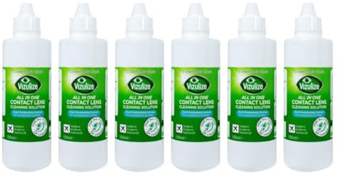 All in One Contact Lens Cleaning Solution 100ml - Pack of 6